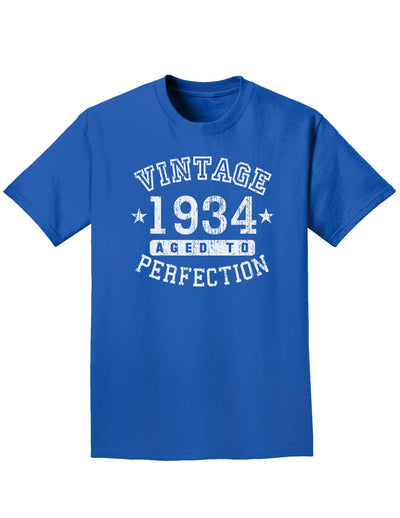 1934 - Vintage Birth Year Adult Dark T-Shirt-Mens T-Shirt-TooLoud-Royal-Blue-Small-Davson Sales