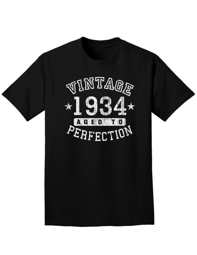 1934 - Vintage Birth Year Adult Dark T-Shirt-Mens T-Shirt-TooLoud-Black-Small-Davson Sales