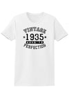 1935 - Ladies Vintage Birth Year Aged To Perfection Birthday T-Shirt-TooLoud-White-XX-Large-Davson Sales