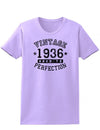 1936 - Ladies Vintage Birth Year Aged To Perfection Birthday T-Shirt-TooLoud-Lavender-XX-Large-Davson Sales