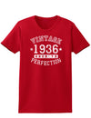 1936 - Vintage Birth Year Womens Dark T-Shirt-TooLoud-Red-X-Small-Davson Sales