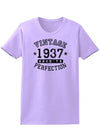 1937 - Ladies Vintage Birth Year Aged To Perfection Birthday T-Shirt-TooLoud-Lavender-XX-Large-Davson Sales
