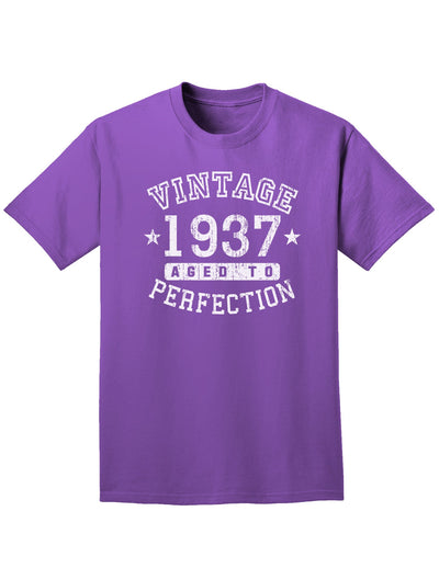 1937 - Vintage Birth Year Adult Dark T-Shirt-Mens T-Shirt-TooLoud-Purple-Small-Davson Sales