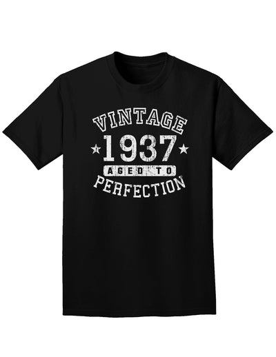 1937 - Vintage Birth Year Adult Dark T-Shirt-Mens T-Shirt-TooLoud-Black-Small-Davson Sales