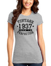 1937 - Vintage Birth Year Juniors T-Shirt-Womens Juniors T-Shirt-TooLoud-Heather-Gray-Small-Davson Sales