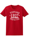 1937 - Vintage Birth Year Womens Dark T-Shirt-TooLoud-Red-X-Small-Davson Sales