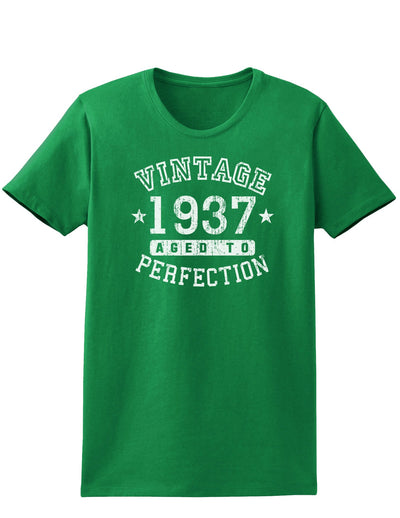 1937 - Vintage Birth Year Womens Dark T-Shirt-TooLoud-Kelly-Green-X-Small-Davson Sales