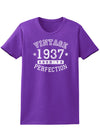 1937 - Vintage Birth Year Womens Dark T-Shirt-TooLoud-Purple-X-Small-Davson Sales