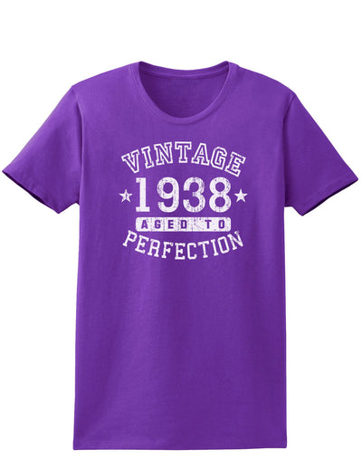 1938 - Vintage Birth Year Womens Dark T-Shirt-TooLoud-Purple-X-Small-Davson Sales