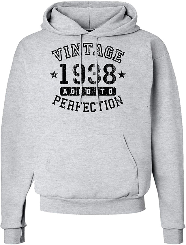 1938 - Vintage Birth Year Hoodie Sweatshirt - Adult-Hoodie-Davson Sales-Small-White-Davson Sales