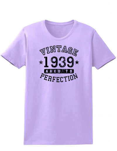 1939 - Ladies Vintage Birth Year Aged To Perfection Birthday T-Shirt