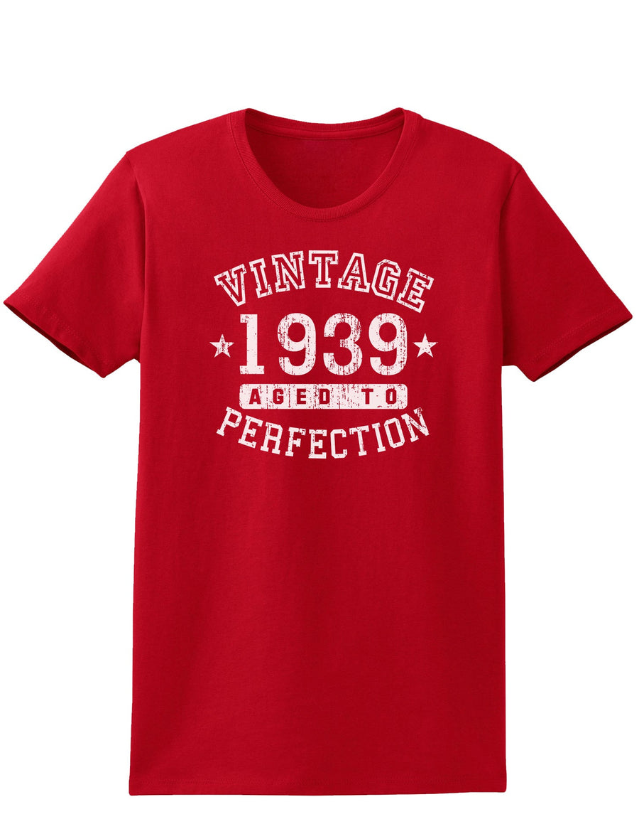 1939 - Vintage Birth Year Womens Dark T-Shirt-TooLoud-Black-X-Small-Davson Sales
