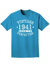 1941 - Vintage Birth Year Adult Dark T-Shirt-Mens T-Shirt-TooLoud-Turquoise-Small-Davson Sales