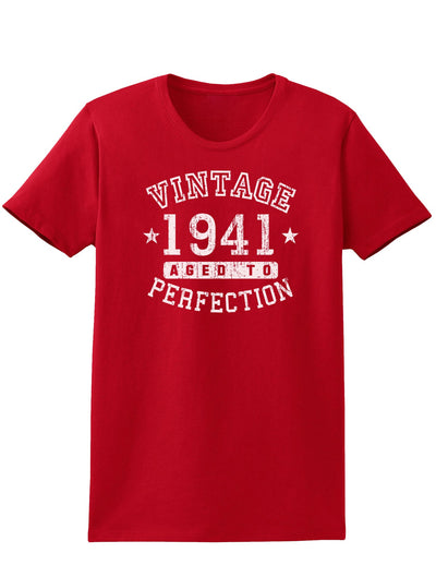 1941 - Vintage Birth Year Womens Dark T-Shirt-TooLoud-Red-X-Small-Davson Sales