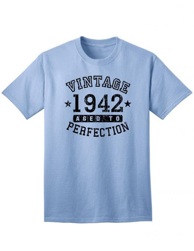 1942 - Adult Unisex Vintage Birth Year Aged To Perfection Birthday T-Shirt-TooLoud-Light Blue-XXX-Large-Davson Sales