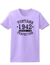 1942 - Ladies Vintage Birth Year Aged To Perfection Birthday T-Shirt-TooLoud-Lavender-XX-Large-Davson Sales