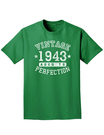 1943 - Vintage Birth Year Adult Dark T-Shirt-Mens T-Shirt-TooLoud-Kelly-Green-Small-Davson Sales
