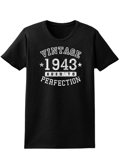 1943 - Vintage Birth Year Womens Dark T-Shirt-TooLoud-Black-X-Small-Davson Sales