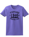 1946 - Ladies Vintage Birth Year Aged To Perfection Birthday T-Shirt-TooLoud-Violet-XX-Large-Davson Sales