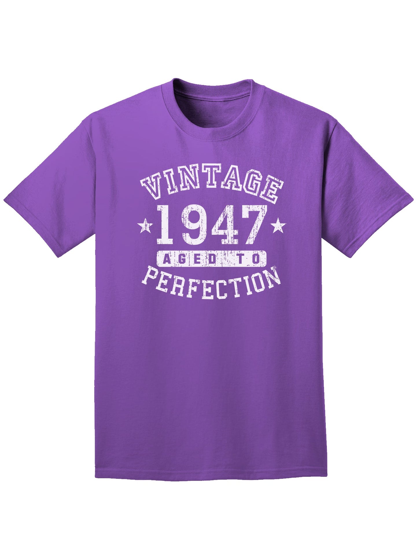 1947 - Vintage Birth Year Adult Dark T-Shirt-Mens T-Shirt-TooLoud-Purple-Small-Davson Sales