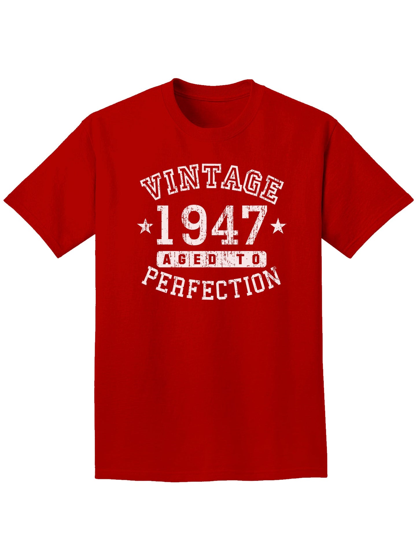 1947 - Vintage Birth Year Adult Dark T-Shirt-Mens T-Shirt-TooLoud-Red-Small-Davson Sales