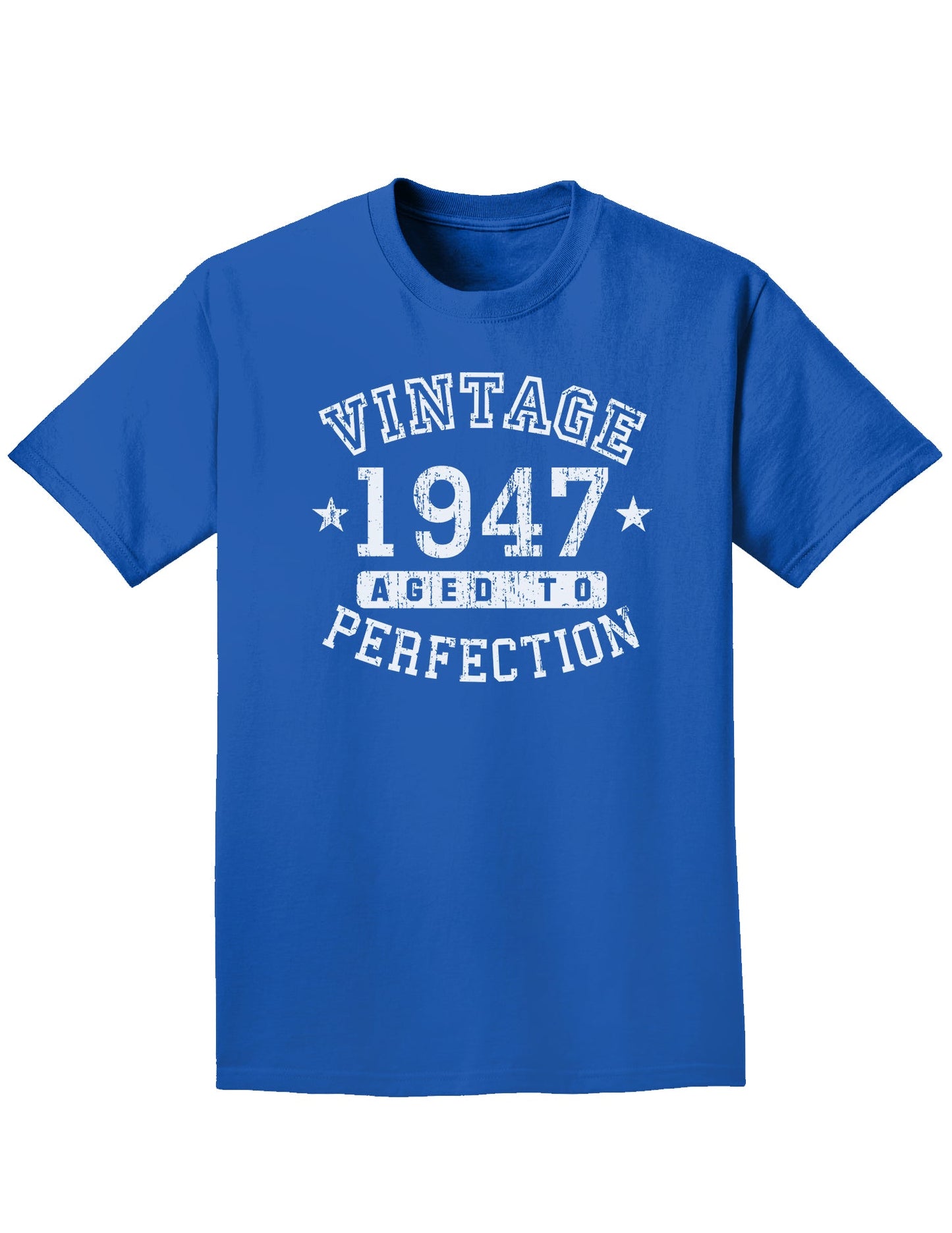 1947 - Vintage Birth Year Adult Dark T-Shirt-Mens T-Shirt-TooLoud-Royal-Blue-Small-Davson Sales