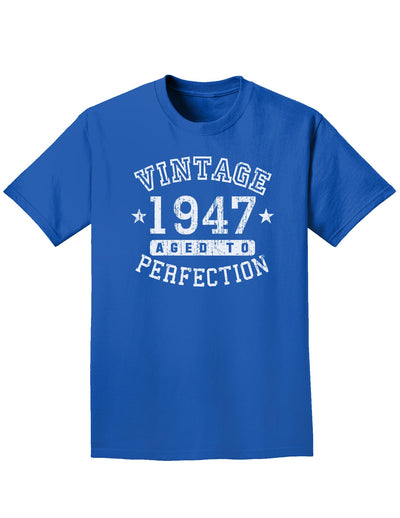 1947 - Vintage Birth Year Adult Dark T-Shirt-Mens T-Shirt-TooLoud-Royal-Blue-Small-Davson Sales