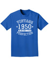 1950 - Vintage Birth Year Adult Dark T-Shirt-Mens T-Shirt-TooLoud-Royal-Blue-Small-Davson Sales