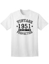 1951 - Adult Unisex Vintage Birth Year Aged To Perfection Birthday T-Shirt-TooLoud-White-XXX-Large-Davson Sales