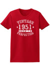1951 - Vintage Birth Year Womens Dark T-Shirt-TooLoud-Red-X-Small-Davson Sales