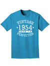 1954 - Vintage Birth Year Adult Dark T-Shirt-Mens T-Shirt-TooLoud-Turquoise-Small-Davson Sales