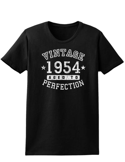 1954 - Vintage Birth Year Womens Dark T-Shirt-TooLoud-Black-X-Small-Davson Sales