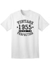 1955 - Adult Unisex Vintage Birth Year Aged To Perfection Birthday T-Shirt-TooLoud-White-XXX-Large-Davson Sales