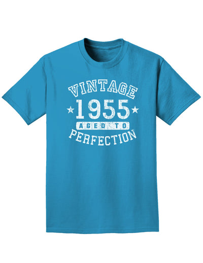 1955 - Vintage Birth Year Adult Dark T-Shirt-Mens T-Shirt-TooLoud-Turquoise-Small-Davson Sales