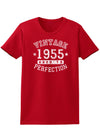 1955 - Vintage Birth Year Womens Dark T-Shirt-TooLoud-Red-X-Small-Davson Sales