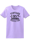 1957 - Ladies Vintage Birth Year Aged To Perfection Birthday T-Shirt-TooLoud-Lavender-XX-Large-Davson Sales