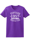 1957 - Vintage Birth Year Womens Dark T-Shirt-TooLoud-Purple-X-Small-Davson Sales