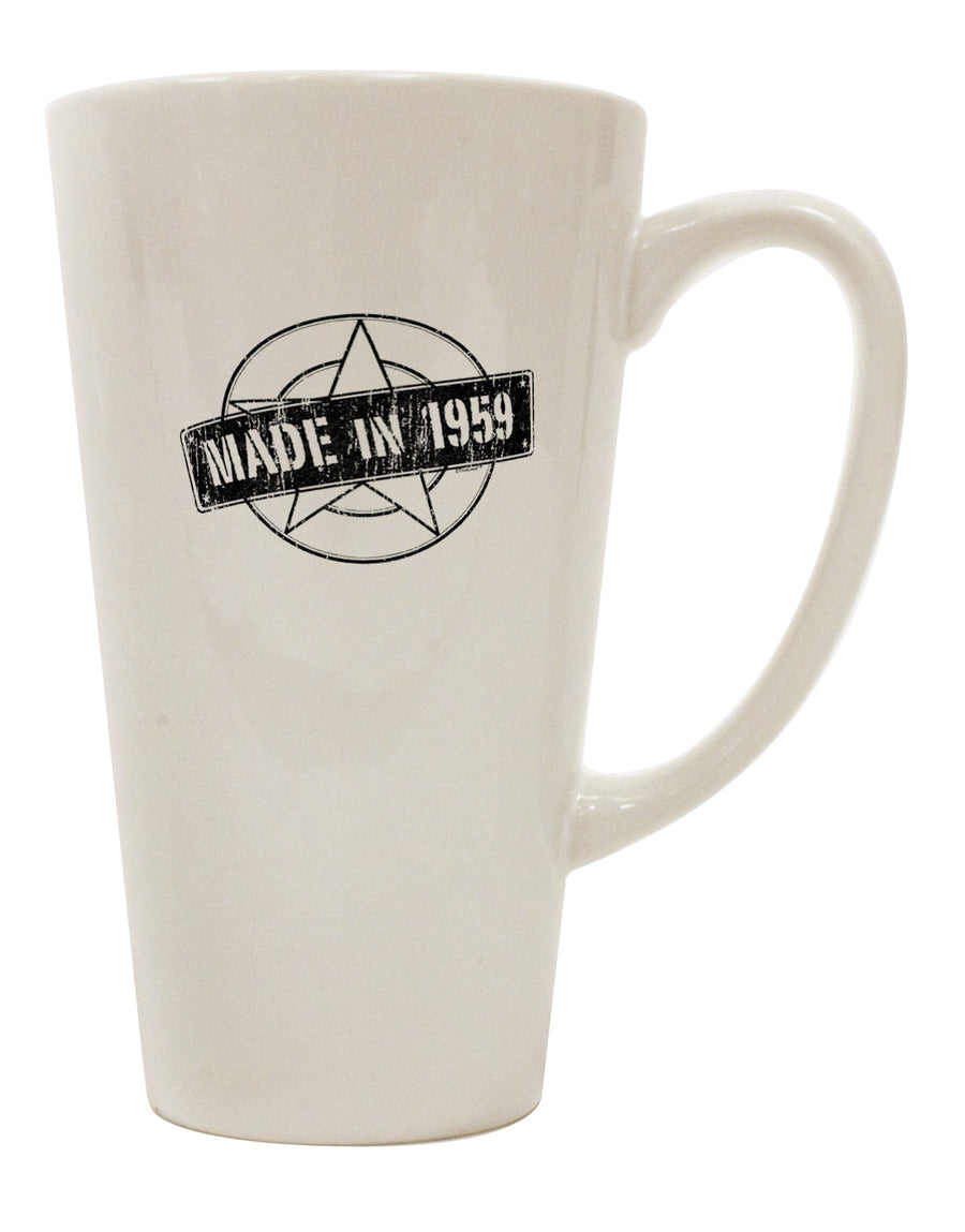 1959 Vintage 16 Ounce Conical Latte Coffee Mug - Expertly Crafted for 60th Birthdays - TooLoud-Conical Latte Mug-TooLoud-Davson Sales