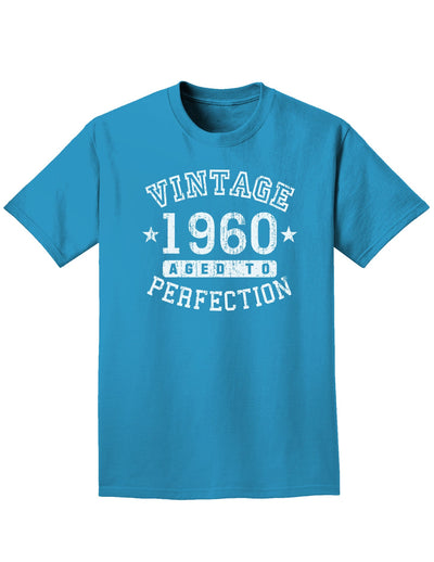 1960 - Vintage Birth Year Adult Dark T-Shirt-Mens T-Shirt-TooLoud-Turquoise-Small-Davson Sales