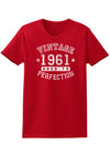 1961 - Vintage Birth Year Womens Dark T-Shirt-TooLoud-Red-X-Small-Davson Sales