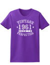 1961 - Vintage Birth Year Womens Dark T-Shirt-TooLoud-Purple-X-Small-Davson Sales