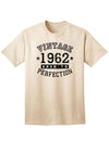 1962 - Adult Unisex Vintage Birth Year Aged To Perfection Birthday T-Shirt-TooLoud-Natural-XXX-Large-Davson Sales