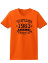 1963 - Ladies Vintage Birth Year Aged To Perfection Birthday T-Shirt-TooLoud-Orange-XX-Large-Davson Sales