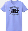 1964 - Ladies Vintage Birth Year Aged To Perfection Birthday T-Shirt