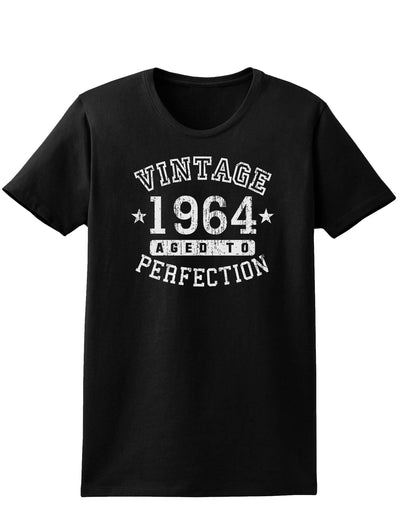 1964 - Vintage Birth Year Womens Dark T-Shirt-TooLoud-Black-X-Small-Davson Sales