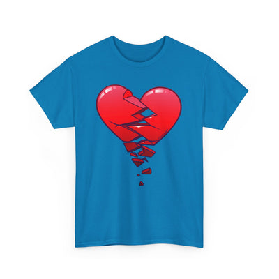 Crumbling Broken Heart Adult Unisex T-Shirt Tee