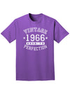 1966 - Vintage Birth Year Adult Dark T-Shirt-Mens T-Shirt-TooLoud-Purple-Small-Davson Sales