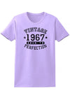 1967 - Ladies Vintage Birth Year Aged To Perfection Birthday T-Shirt-TooLoud-Lavender-XX-Large-Davson Sales