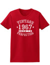 1967 - Vintage Birth Year Womens Dark T-Shirt-TooLoud-Red-X-Small-Davson Sales