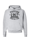 1967 - Vintage Birth Year Hoodie Sweatshirt By Tooloud-Hoodie-TooLoud-Small-Ash-Grey-Davson Sales